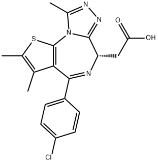 6H-Thieno[3,2-f][1,2,4]triazolo[4,3-a][1,4]diazepine-6-acetic acid, 4-(4-chlorophenyl)-2,3,9-triMethyl-, (6S)-